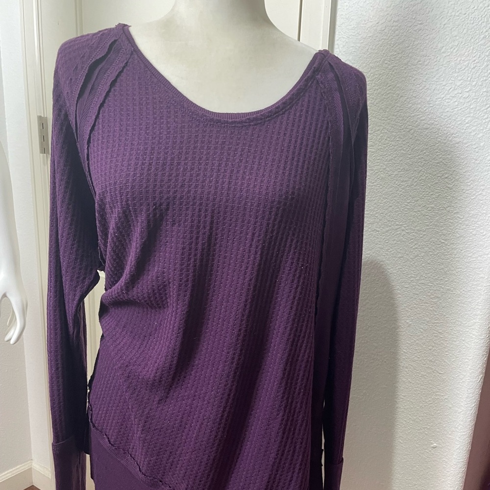 Long sleeve purple tunic